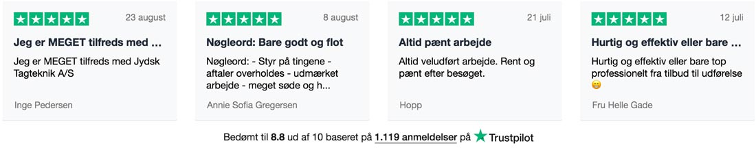JT trustpilot vurderinger