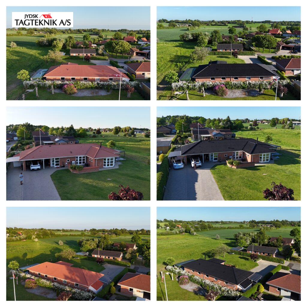 Teglrød tagmaling renovering